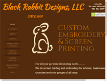 Tablet Screenshot of blackrabbitdesignsonline.com